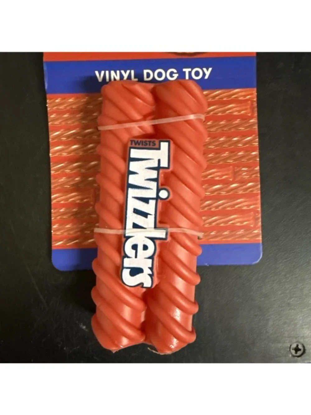 Twizzlers Red Vinyl Squeaky Pet Dog Toy NEW Fast Free Shipping! 🐶
